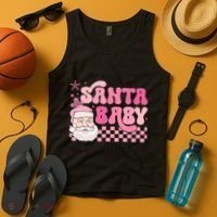 Santa Baby Festive Holiday Graphic Tank Top thumb 4