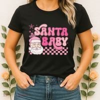 Santa Baby Festive Holiday Graphic Women's T-Shirt thumb 2