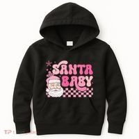 Santa Baby Festive Holiday Graphic Kids Hoodie thumb 0