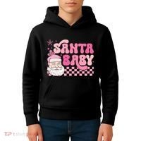Santa Baby Festive Holiday Graphic Kids Hoodie thumb 4