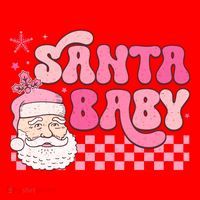 Santa Baby Festive Holiday Graphic Santa Hat thumb 1