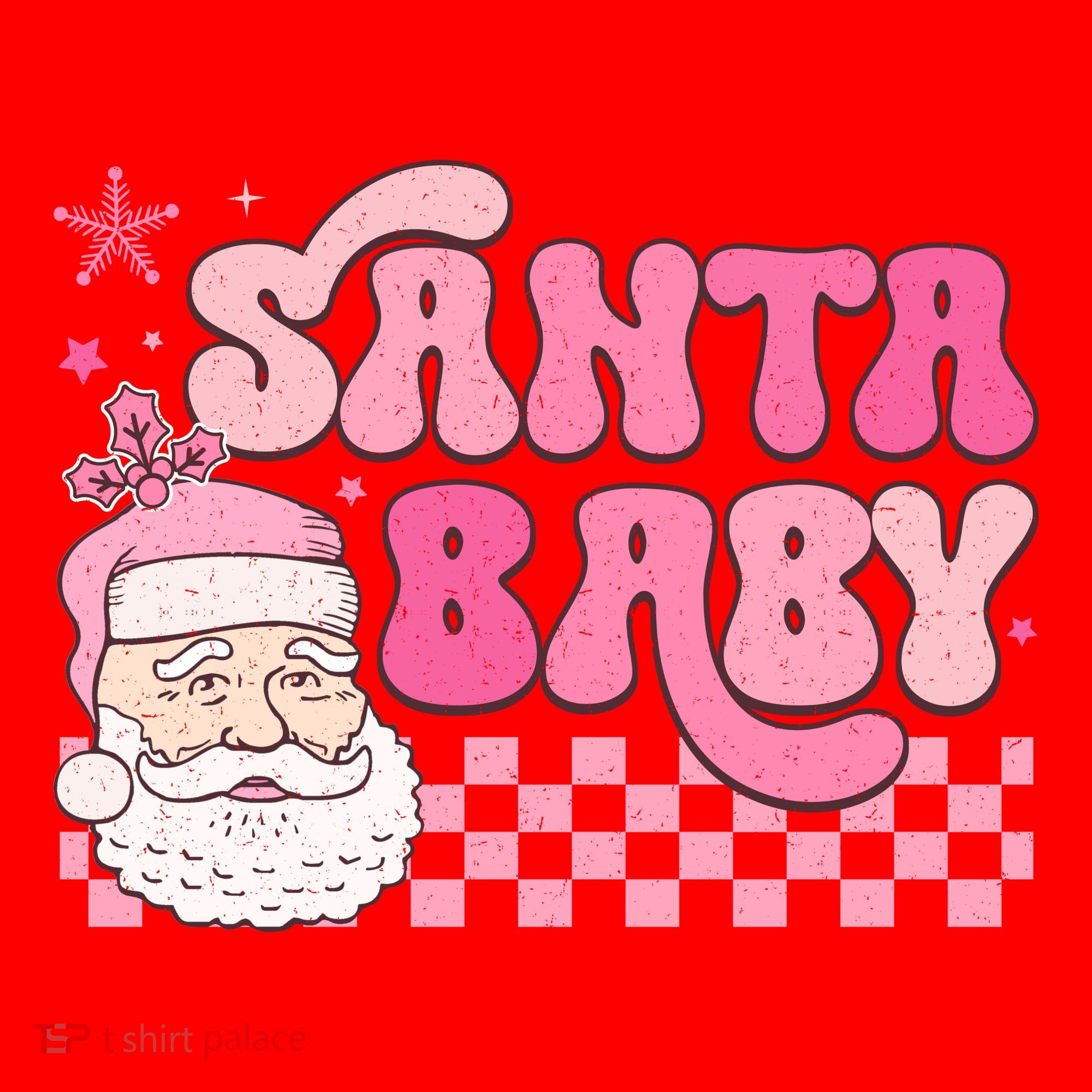 Santa Baby Festive Holiday Graphic Santa Hat