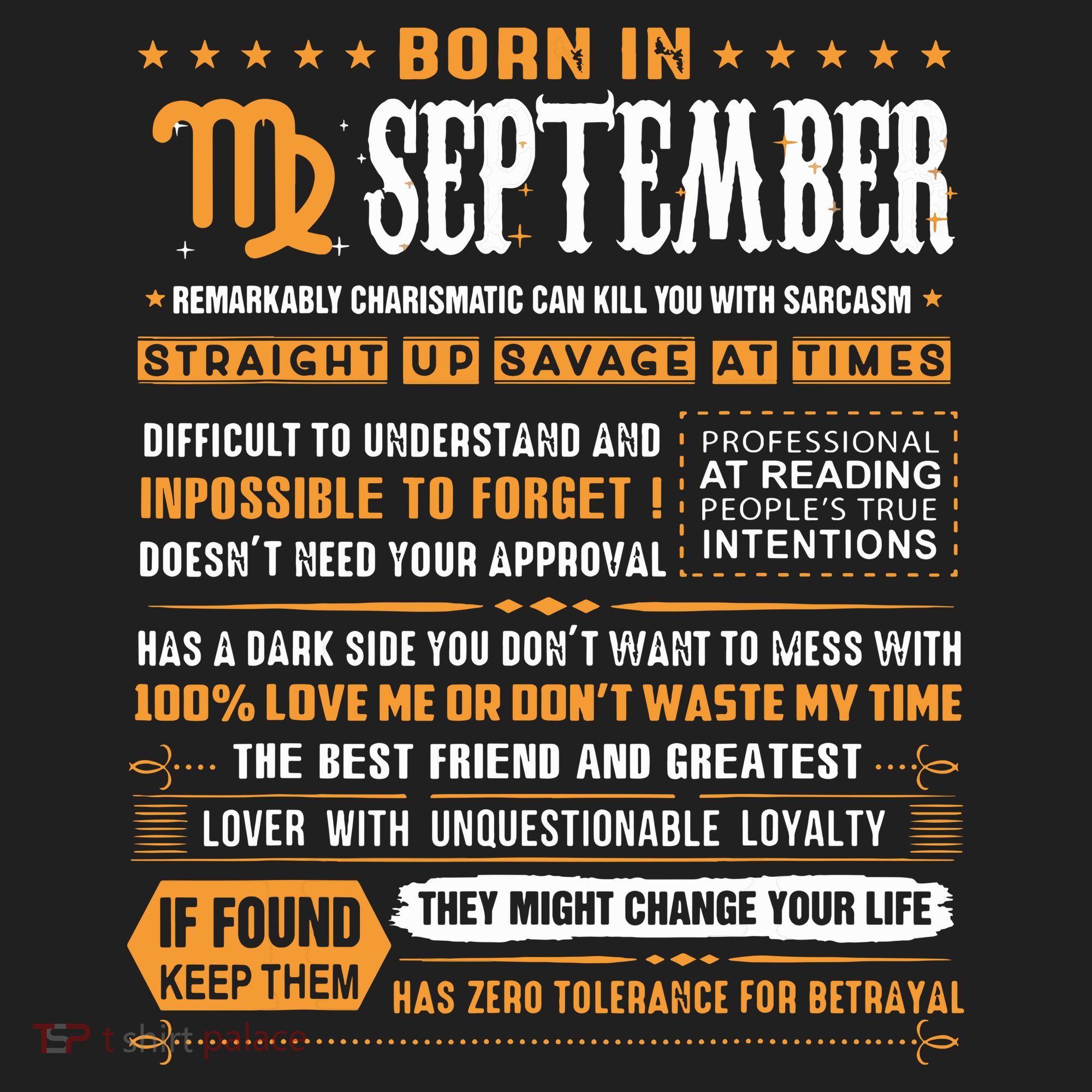 September Birthday Gifts Born In September Virgo Tumbler