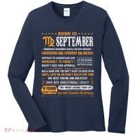 September Birthday Gifts Born In September Virgo Women's Long Sleeve Shirt thumb 0
