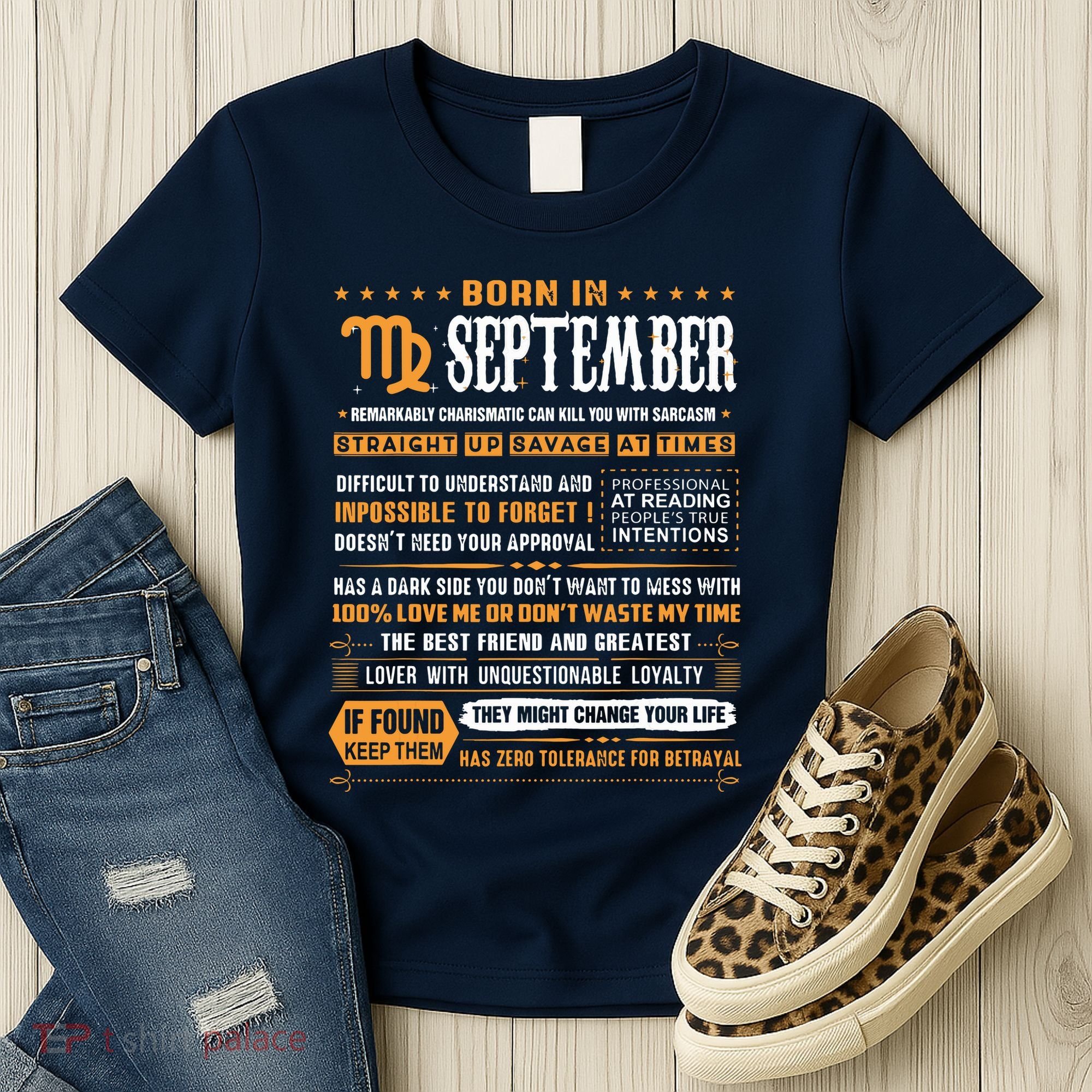 September Birthday Gifts Born In September Virgo Women's T-Shirt