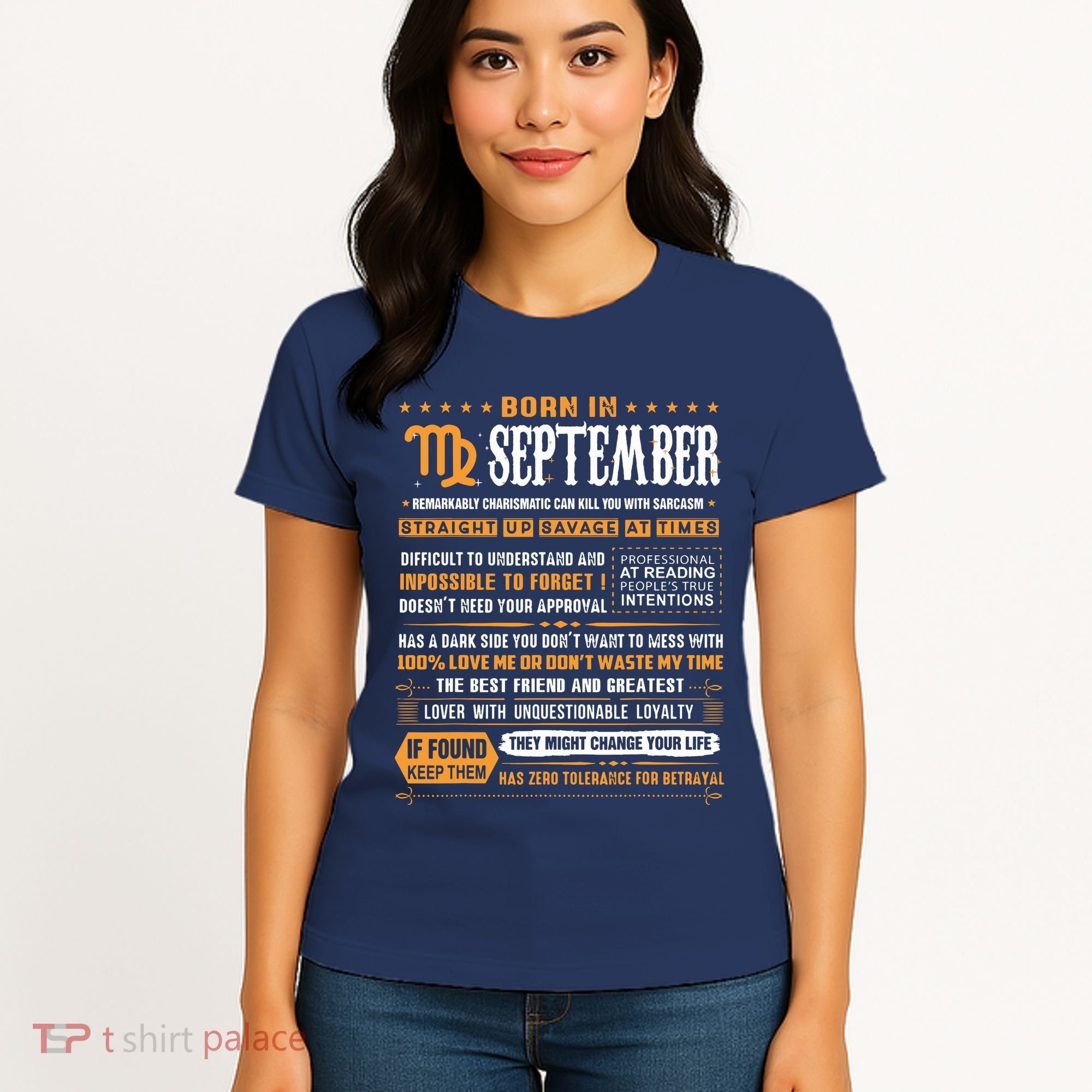 September Birthday Gifts Born In September Virgo Women's T-Shirt