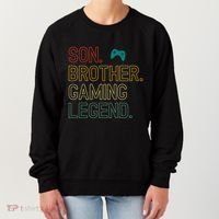 Son Brother Gaming Legend For Gamer Meaningful Gift Women's Sweatshirt thumb 0