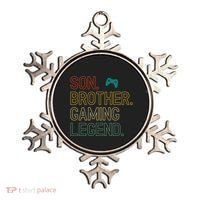 Son Brother Gaming Legend For Gamer Meaningful Gift Ornament thumb 0