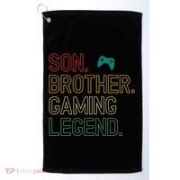 Son Brother Gaming Legend For Gamer Meaningful Gift Golf Towel thumb 0