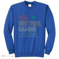 Son Brother Gaming Legend For Gamer Meaningful Gift Sweatshirt thumb 0