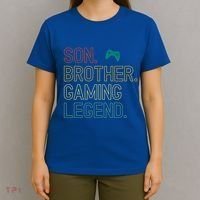 Son Brother Gaming Legend For Gamer Meaningful Gift T-Shirt thumb 4