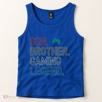 Son Brother Gaming Legend For Gamer Meaningful Gift Tank Top thumb 2