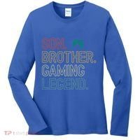 Son Brother Gaming Legend For Gamer Meaningful Gift Women's Long Sleeve Shirt thumb 0