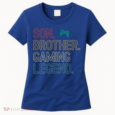 Son Brother Gaming Legend For Gamer Meaningful Gift Women's T-Shirt