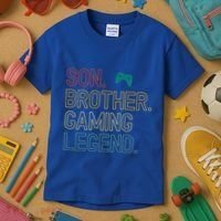 Son Brother Gaming Legend For Gamer Meaningful Gift Kids T-Shirt thumb 3