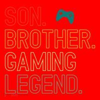 Son Brother Gaming Legend For Gamer Meaningful Gift Santa Hat thumb 1