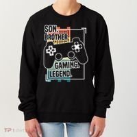 Son Brother Gaming Legend Funny Gamer Great Gift Women's Sweatshirt thumb 0