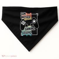 Son Brother Gaming Legend Funny Gamer Great Gift USA-Made Doggie Bandana thumb 0