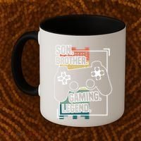 Son Brother Gaming Legend Funny Gamer Great Gift Coffee Mug thumb 2