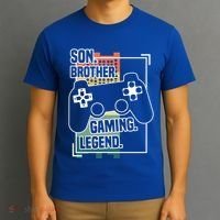 Son Brother Gaming Legend Funny Gamer Great Gift T-Shirt thumb 3
