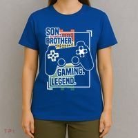 Son Brother Gaming Legend Funny Gamer Great Gift T-Shirt thumb 4