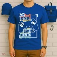 Son Brother Gaming Legend Funny Gamer Great Gift T-Shirt thumb 6