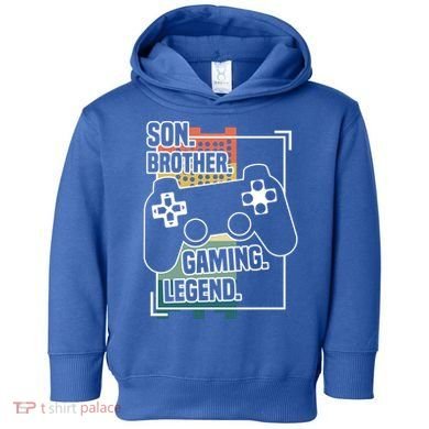 Son Brother Gaming Legend Funny Gamer Great Gift Toddler Hoodie