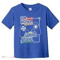 Son Brother Gaming Legend Funny Gamer Great Gift Toddler T-Shirt thumb 0