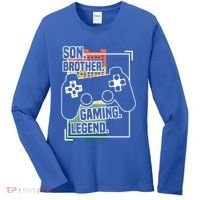 Son Brother Gaming Legend Funny Gamer Great Gift Women's Long Sleeve Shirt thumb 0