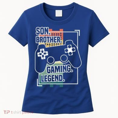 Son Brother Gaming Legend Funny Gamer Great Gift Women's T-Shirt