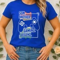 Son Brother Gaming Legend Funny Gamer Great Gift Women's T-Shirt thumb 2