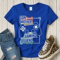 Son Brother Gaming Legend Funny Gamer Great Gift Women's T-Shirt thumb 3