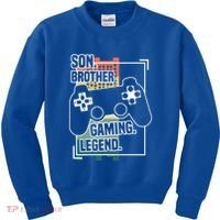 Son Brother Gaming Legend Funny Gamer Great Gift Kids Sweatshirt thumb 0