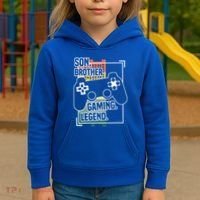 Son Brother Gaming Legend Funny Gamer Great Gift Kids Hoodie thumb 3