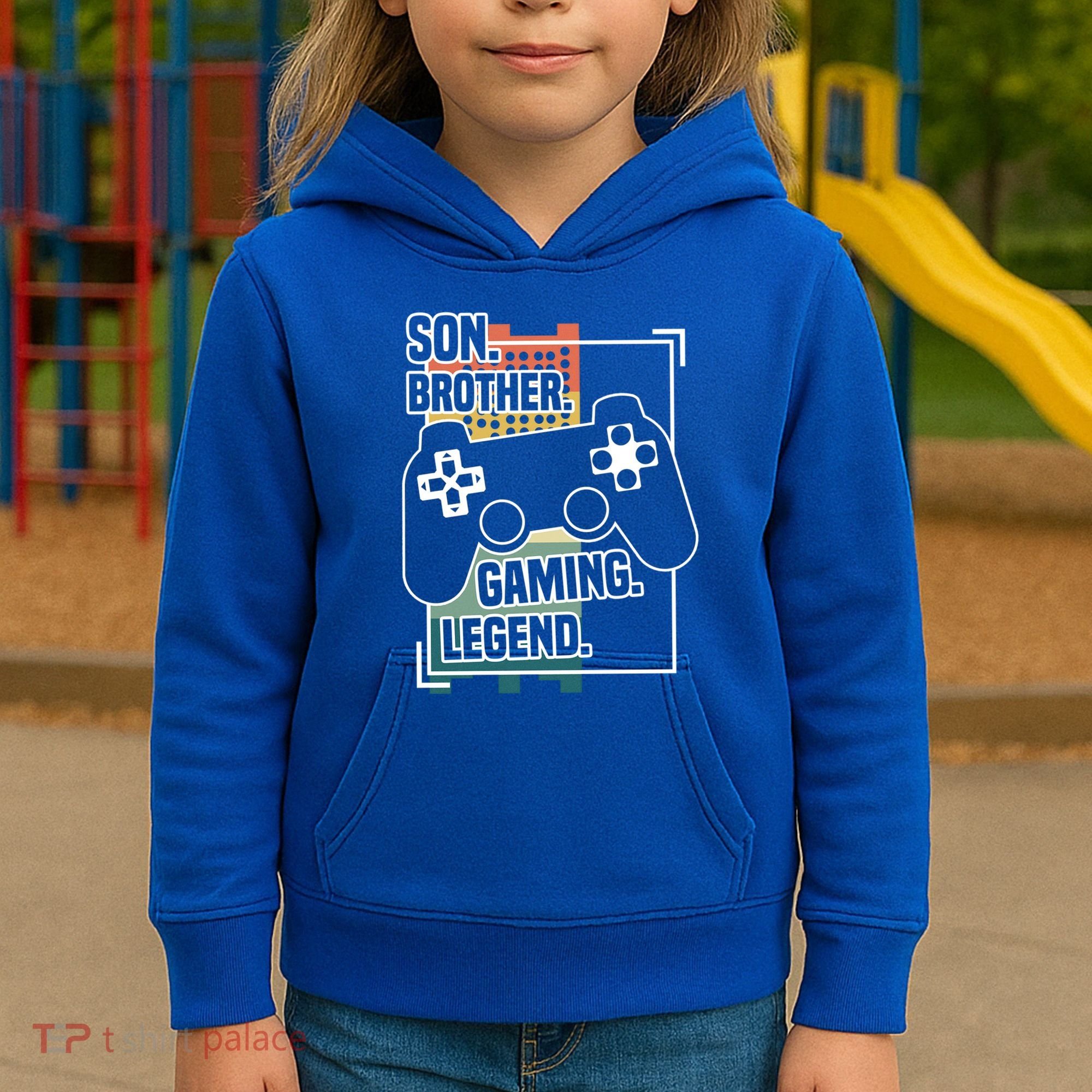 Son Brother Gaming Legend Funny Gamer Great Gift Kids Hoodie