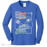 Son Brother Gaming Legend Funny Gamer Great Gift Kids Long Sleeve Shirt thumb 0