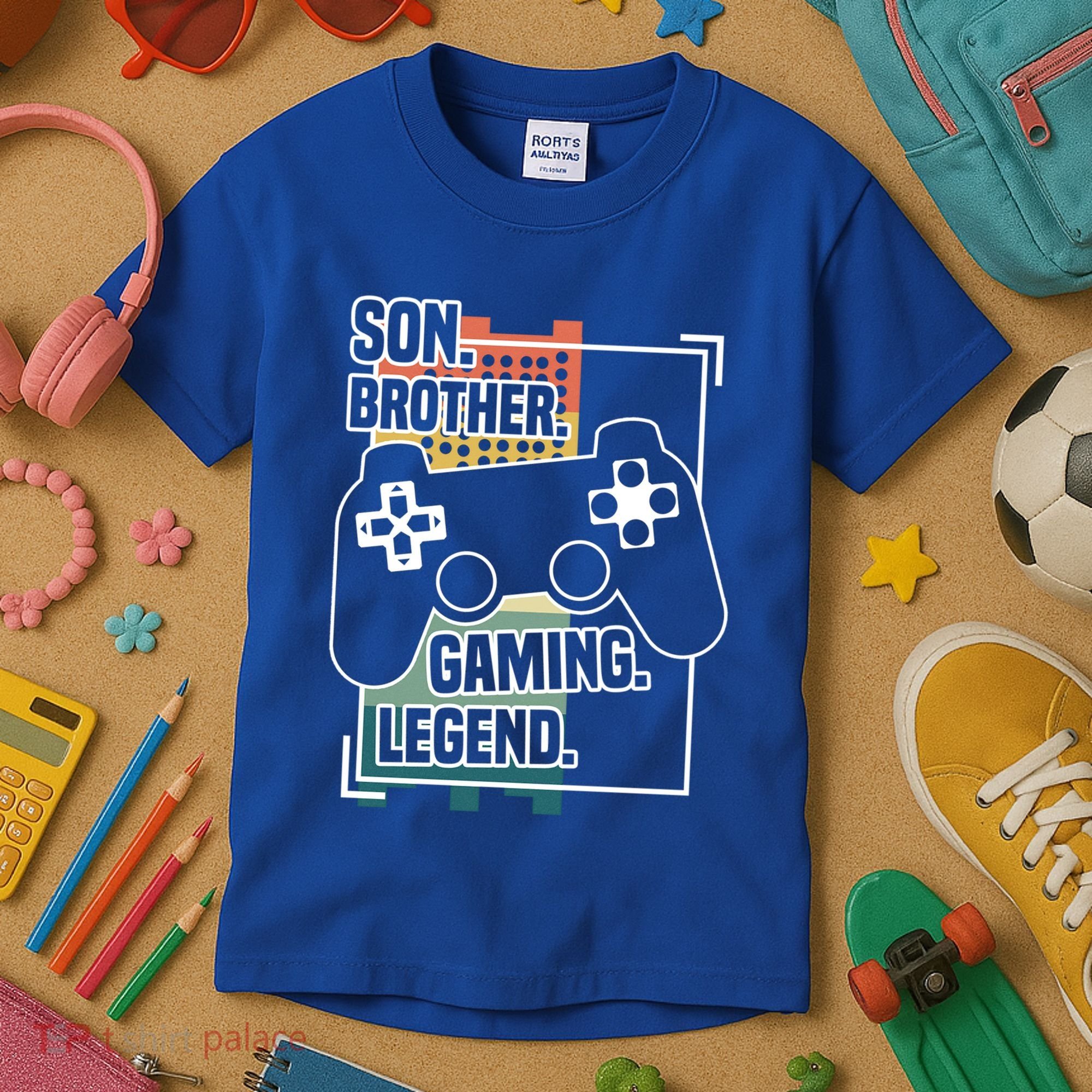 Son Brother Gaming Legend Funny Gamer Great Gift Kids T-Shirt
