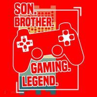 Son Brother Gaming Legend Funny Gamer Great Gift Santa Hat thumb 1
