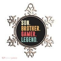 Son Brother Gamer Legend Gift Ornament thumb 0