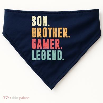 Son Brother Gamer Legend Gift USA-Made Doggie Bandana