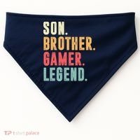Son Brother Gamer Legend Gift USA-Made Doggie Bandana thumb 0