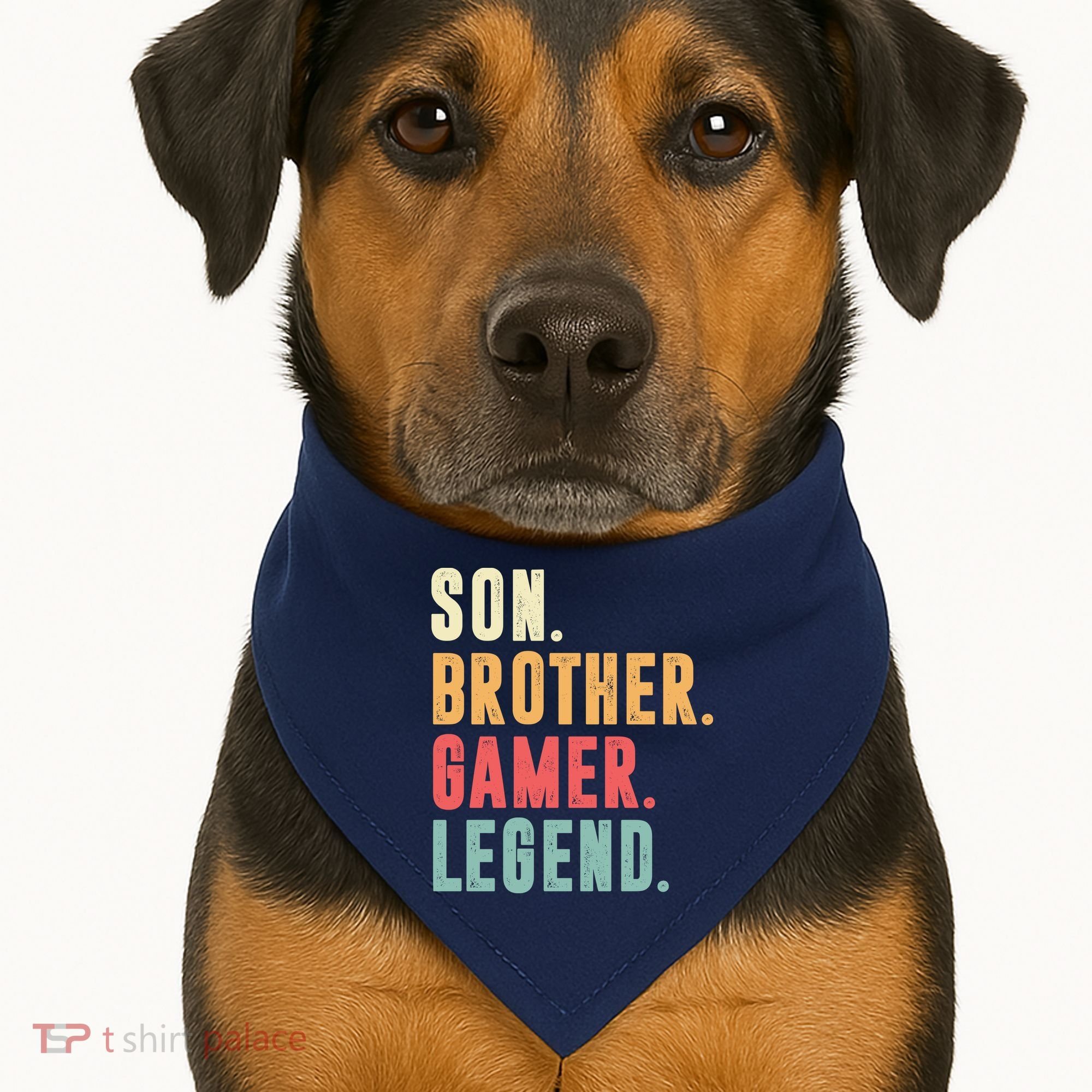 Son Brother Gamer Legend Gift USA-Made Doggie Bandana