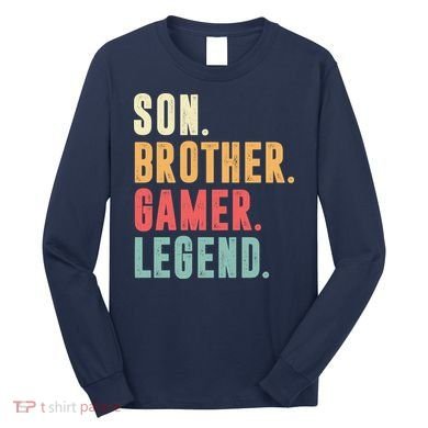 Son Brother Gamer Legend Gift Long Sleeve Shirt
