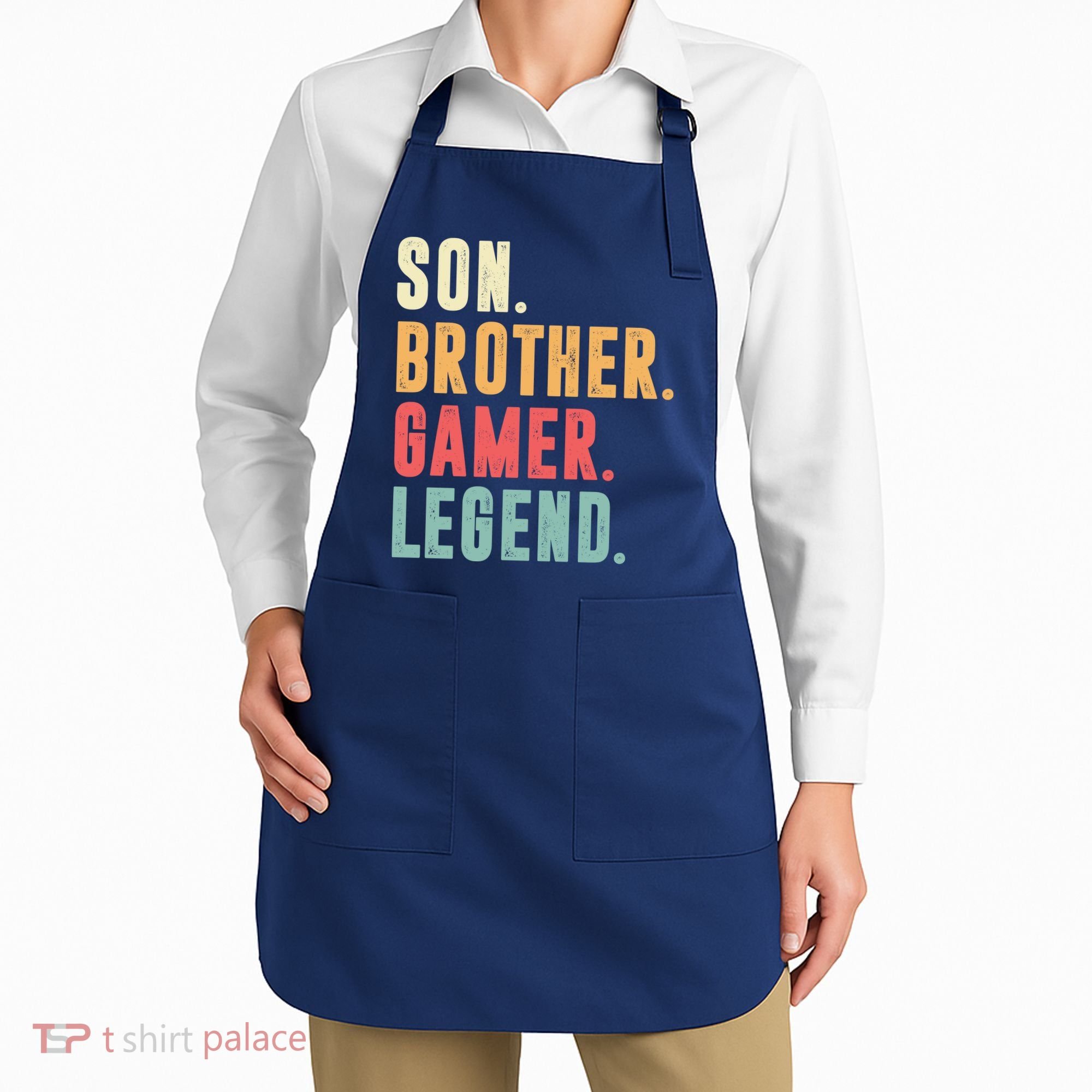 Son Brother Gamer Legend Gift Apron