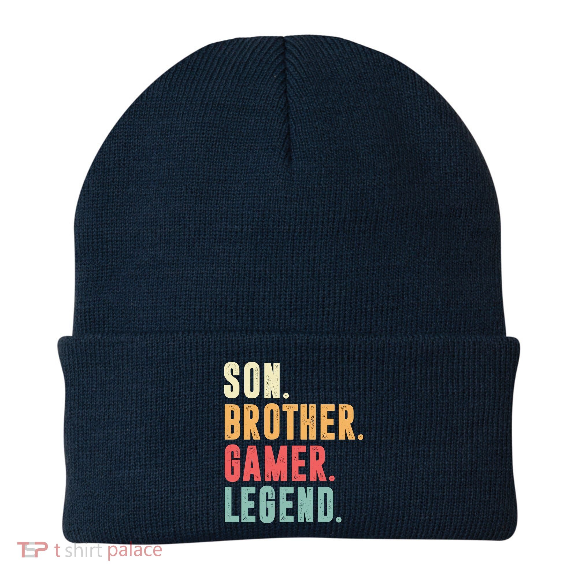 Son Brother Gamer Legend Gift Beanie