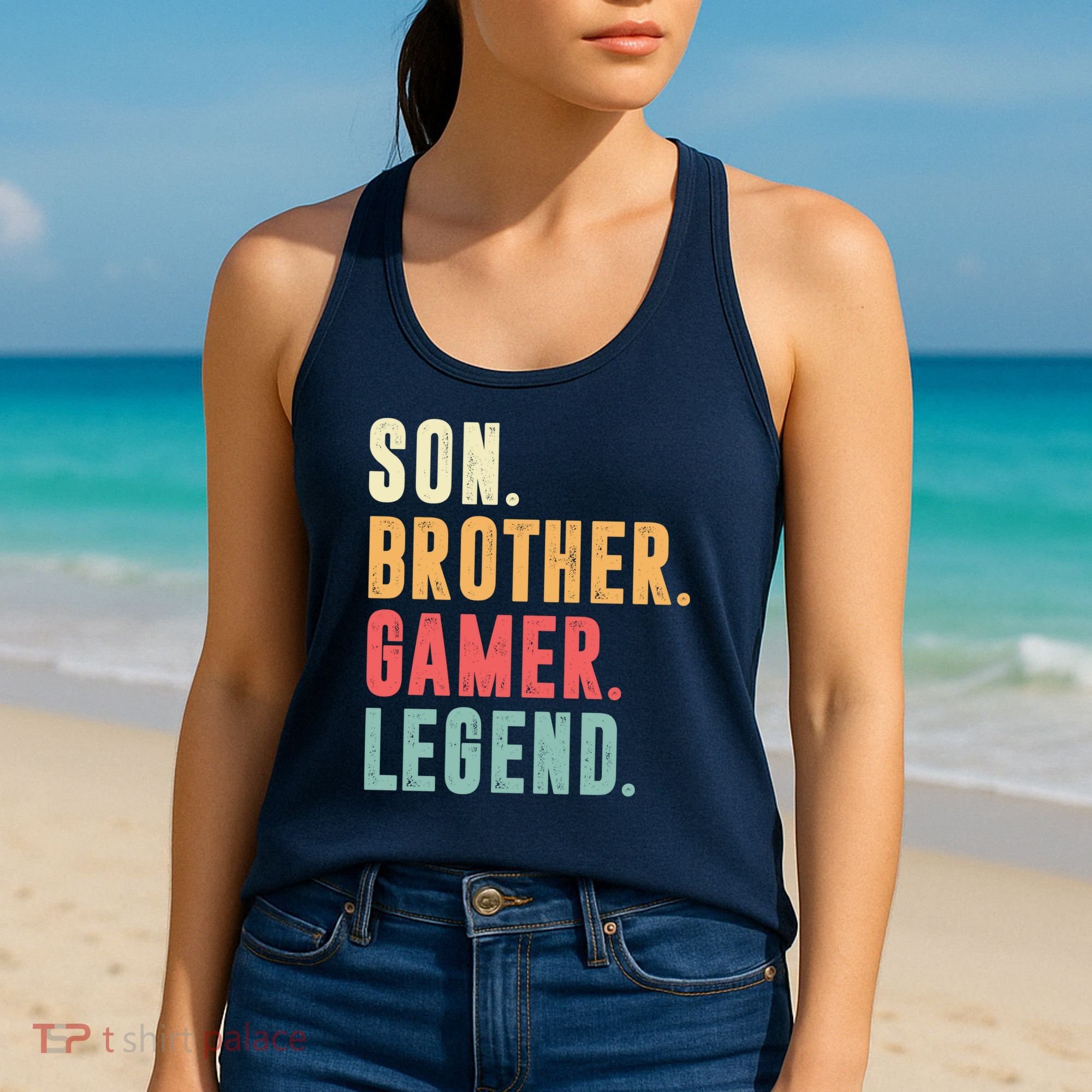Son Brother Gamer Legend Gift Women's Tank Top