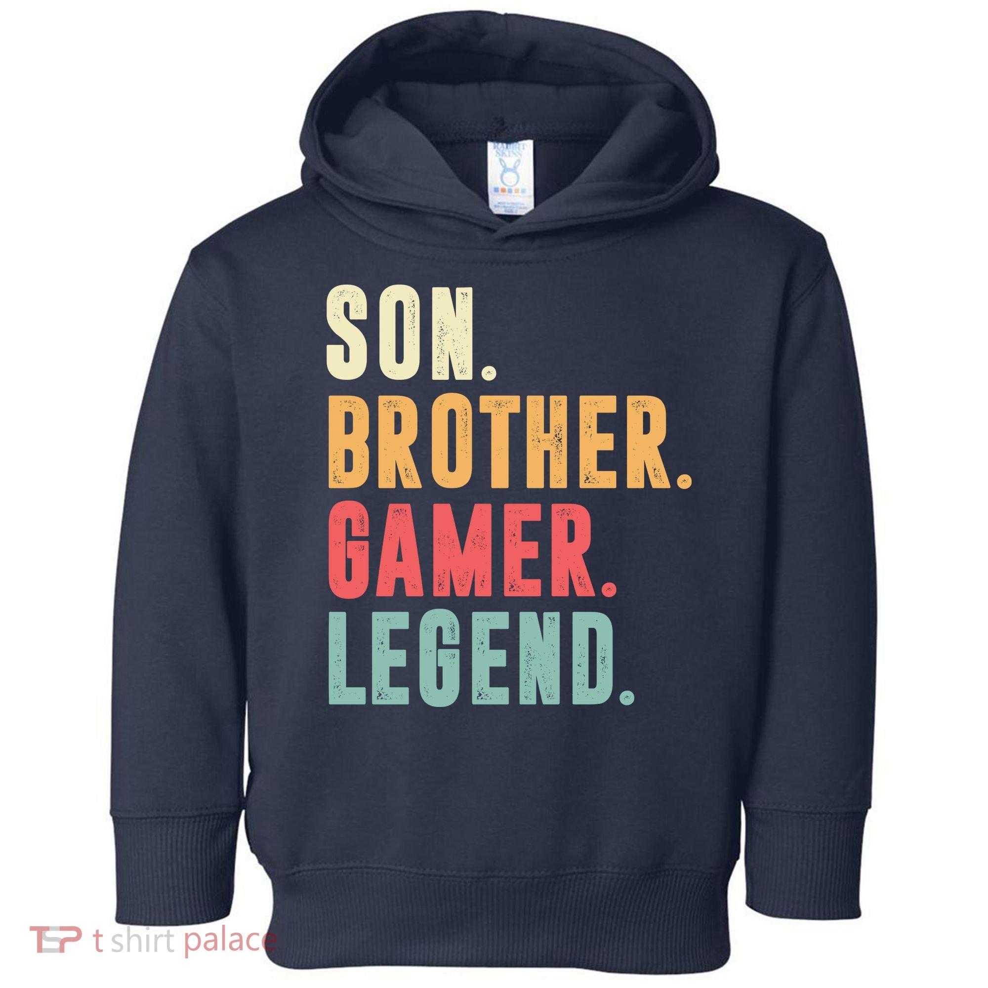Son Brother Gamer Legend Gift Toddler Hoodie