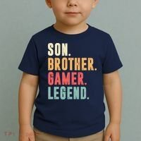 Son Brother Gamer Legend Gift Toddler T-Shirt thumb 2