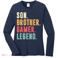 Son Brother Gamer Legend Gift Women's Long Sleeve Shirt thumb 0