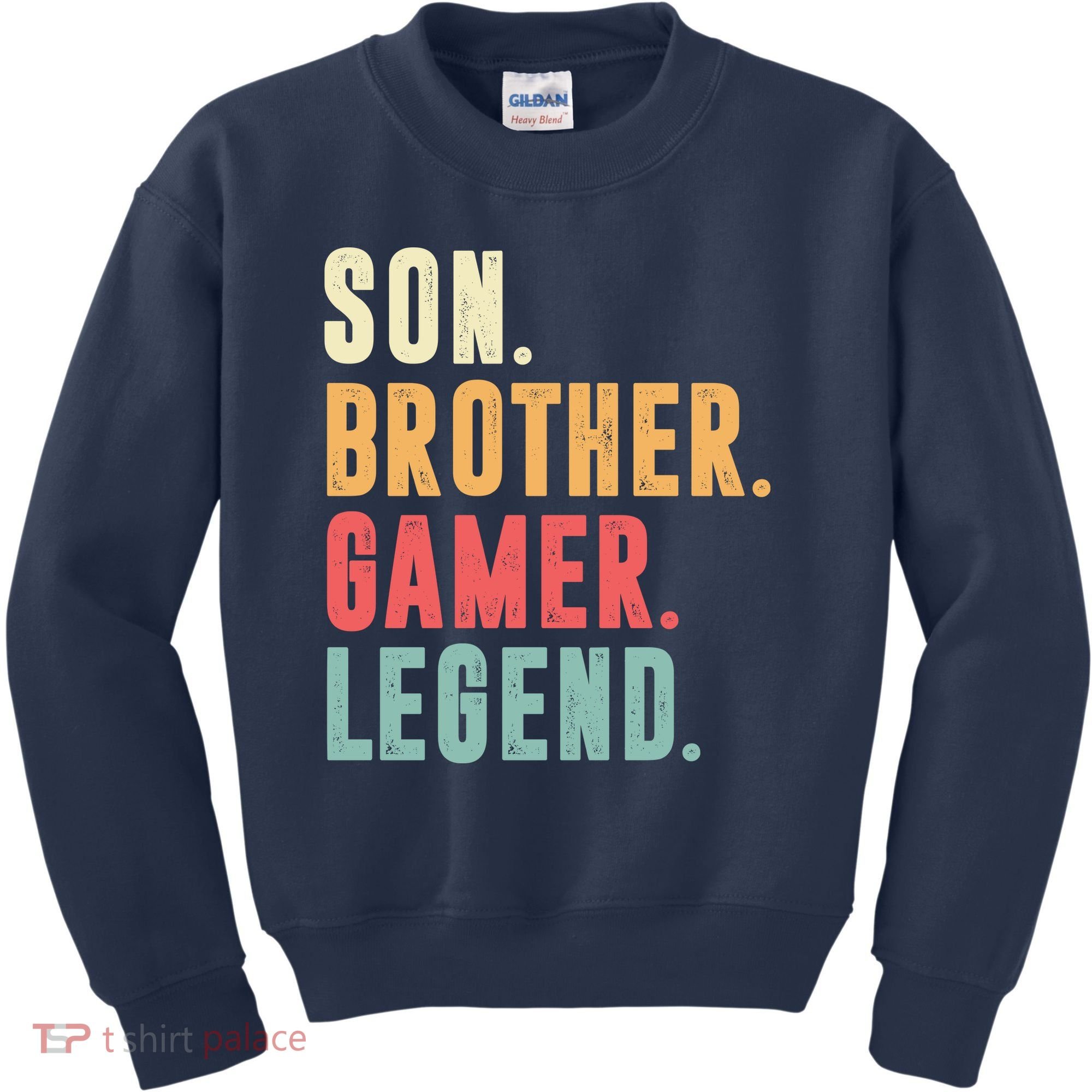 Son Brother Gamer Legend Gift Kids Sweatshirt